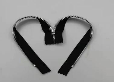 Çanta ve Garmant için Alüminyum Metal Diş Fermuar Yuvarlak Şekil