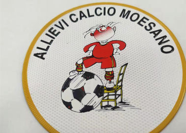 Kişiselleştirilmiş Özel Giyim Yamalar Demir On Isı Transferi 3D Kabartmalı Logo Sticker Yüksek Frekans