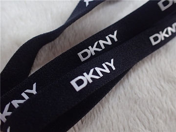 Siyah İç Çamaşırı Elastik Bant Baskı Beyaz Silikon Logo Çevre Koruma