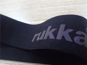 Polyester Elastik Dokuma / Giyim Elastik Bandında Isı Transferi Logosu