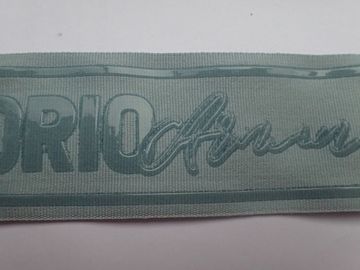 Silikon Serigrafi Şerit Dokuma Elastik Olmayan Bant Spandex + Silikon Malzeme