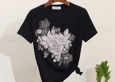 3D Çiçekler Işlemeli Dikiş / Demir On Patch Giyim Aplike Diy Aksesuar Için
