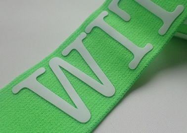 Özelleştirilmiş Renkli Logo Baskı Üreticileri Elastik Kitap Bandı Jakarlı Elastik