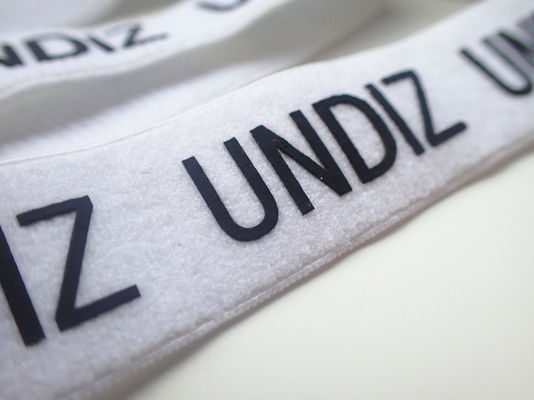 Elastik Dokuma Bandı Özel Tasarım Üzerine Baskılı Silikon Logo