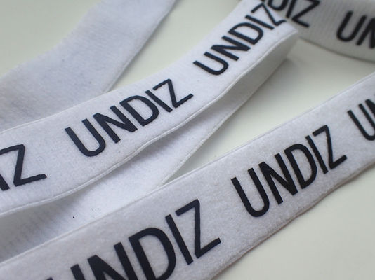 Elastik Dokuma Bandı Özel Tasarım Üzerine Baskılı Silikon Logo