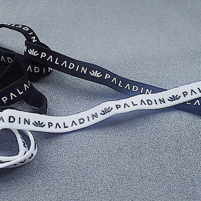 Konfeksiyon için 1cm Genişlik Polyester Yumuşak Elastik Kordon Dize Silikon Logo