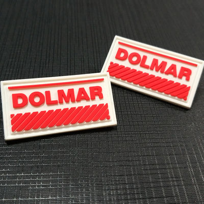 Giyim İçin Özel Eşofman Hangtag Etiketleri Rozet Bayrağı 3D Pvc Yamalar