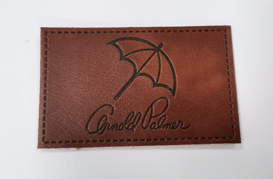Özel Tasarım PU Deri Yamalar Giysi Etiketleri Kabartmalı Logo