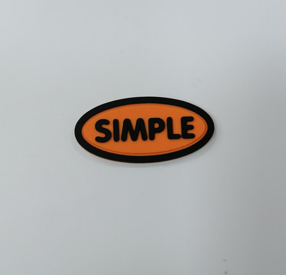 3M Yansıtıcı Kabartmalı Özel Logo Yamaları Üzerine Dikmek Silikon Rozeti