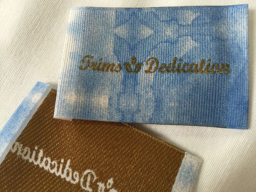 Yaygın Damask Dokuma Etiketleri, Dijital Baskı Logosu Saten Dokuma Etiketleri