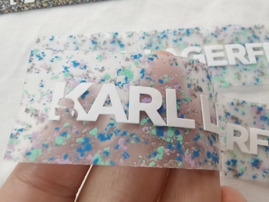 Serigrafi Silikon Yama, Pantone Renkli Isı Transferi Konfeksiyon Etiketleri