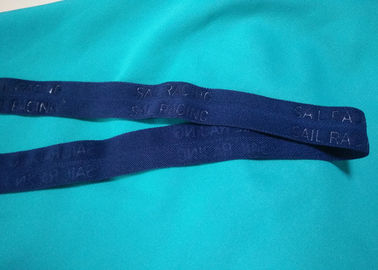 Logo ile% 100 Polyester / Naylon Örgülü Katlanır Elastik Şerit Kabartma