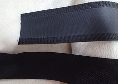 Polyester Mat Efekti Kaplama Dokuma Bant, Non Elastik Kord Siyah Renk