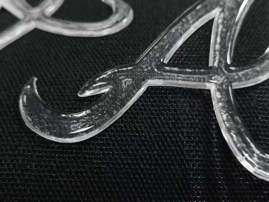 Özel Taklit Buz Yarım Şeffaf Parlak TPU Logo Giysi için Isı Transfer Rozeti