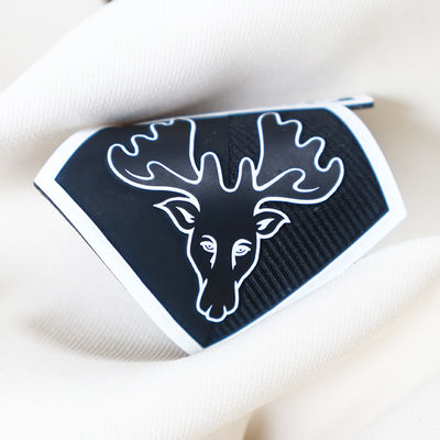 Özel 3D Logo Silikon Isı Transfer Etiketleri Giysi için Kauçuk Yamalar