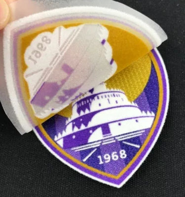 Kişiselleştirilmiş Baskı Özel Futbol Takımı Kulübü Logo 3D Sürü Isı Transfer Etiketi