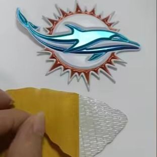Özel 3D Isı Transfer Rozetleri Altın TPU Yamaları Spor Giysi için Marka Etiketleri Özel Giyim Dekorasyonu