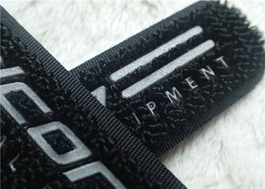 Yüksek Frekans Kanca Ve Döngü Fastener 3 M Yansıtıcı Siliver TPU Logo Velcro Giyim