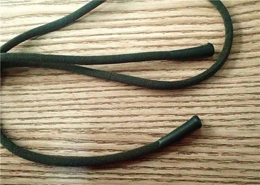 Giyim, Ayakkabı İçin Customerized 4MM Fermuarlı Kordon Yumuşak ve Mat Silikon Uçlar