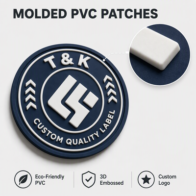 Özel Logolu PVC Isı Transfer Etiketi - 3D Kabartma Efektli - Çevre Dostu ve Yıkanabilir Giyim Markalaması İçin