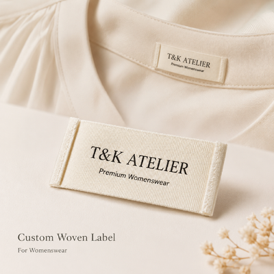 Kadın Giyim Moda Markaları ve Giysileri İçin Özel Dokuma Etiketler