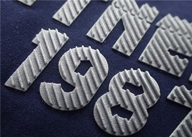 Yükseltilmiş Dimi Flaş Gümüş Yüzey Isı Transferi Logosu Üç Boyutlu Efekt