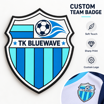 Futbol Formaları ve Takım Giysileri İçin Özel Yüksek Frekans TPU Logo Yamaları