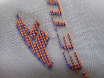 Fırça Noktaları Silikon 3D Logo Isı Transferi Giyim Etiketleri Yüksek - Elastik
