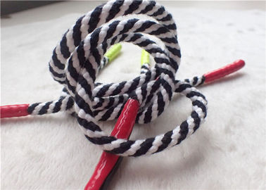 Ceket için Parlak Silikonlu Sonlu Çift Renkli Polyester Sigara Elastik Kordon