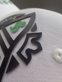 Sıcak - Tutkal Destek 3D Logo Serigrafi Etiketi / Özel Baskılı Yamalar